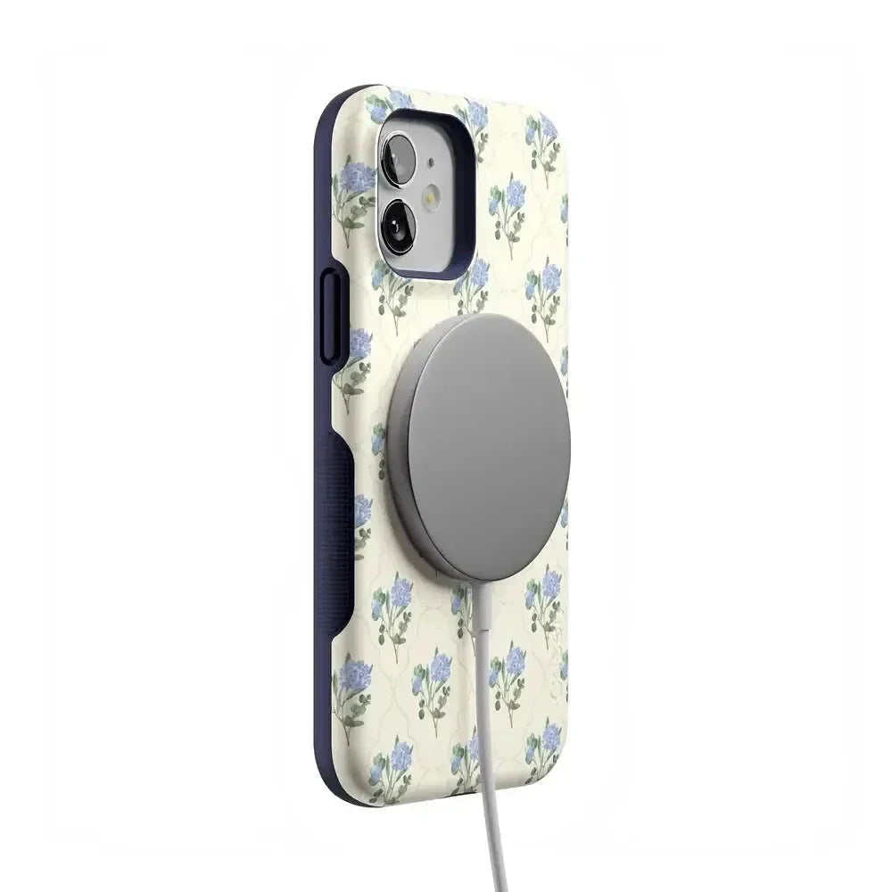 Vintage Garden | Blue Hydrangea Case iPhone Case get.casely