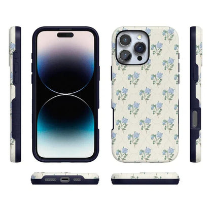 Vintage Garden | Blue Hydrangea Case iPhone Case get.casely