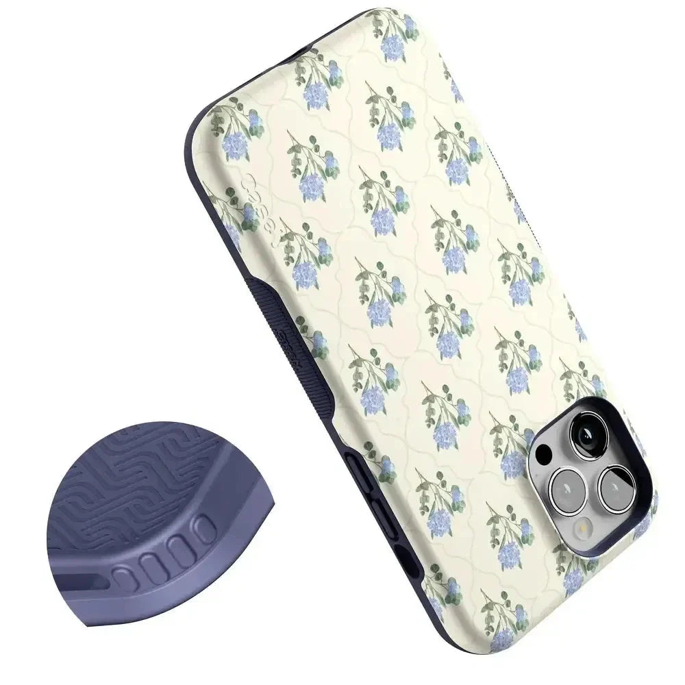 Vintage Garden | Blue Hydrangea Case iPhone Case get.casely