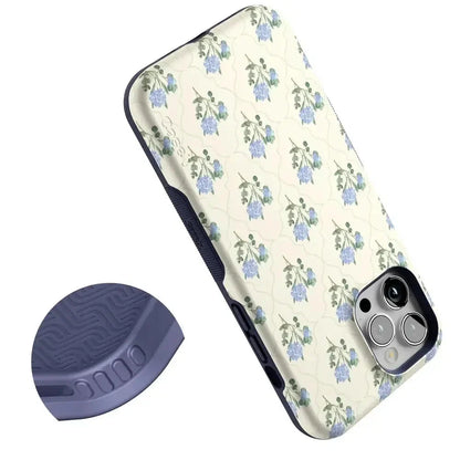Vintage Garden | Blue Hydrangea Case iPhone Case get.casely