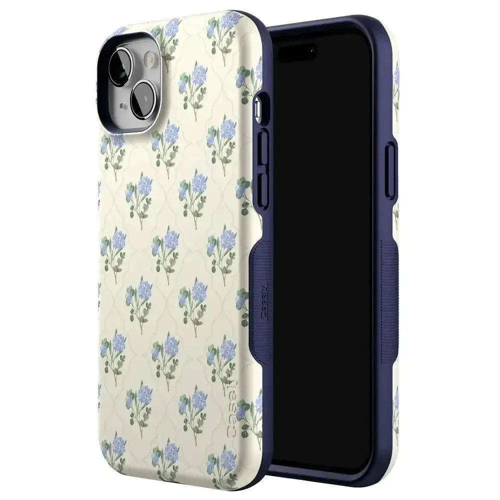 Vintage Garden | Blue Hydrangea Case iPhone Case get.casely