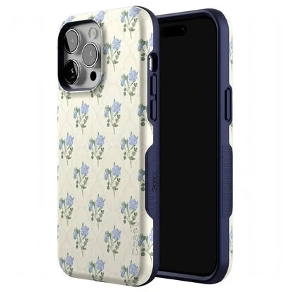 Vintage Garden | Blue Hydrangea Case iPhone Case get.casely