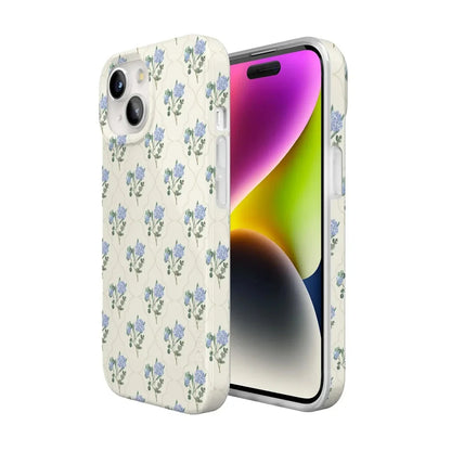 Vintage Garden | Blue Hydrangea Case iPhone Case get.casely