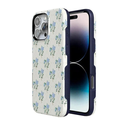 Vintage Garden | Blue Hydrangea Case iPhone Case get.casely