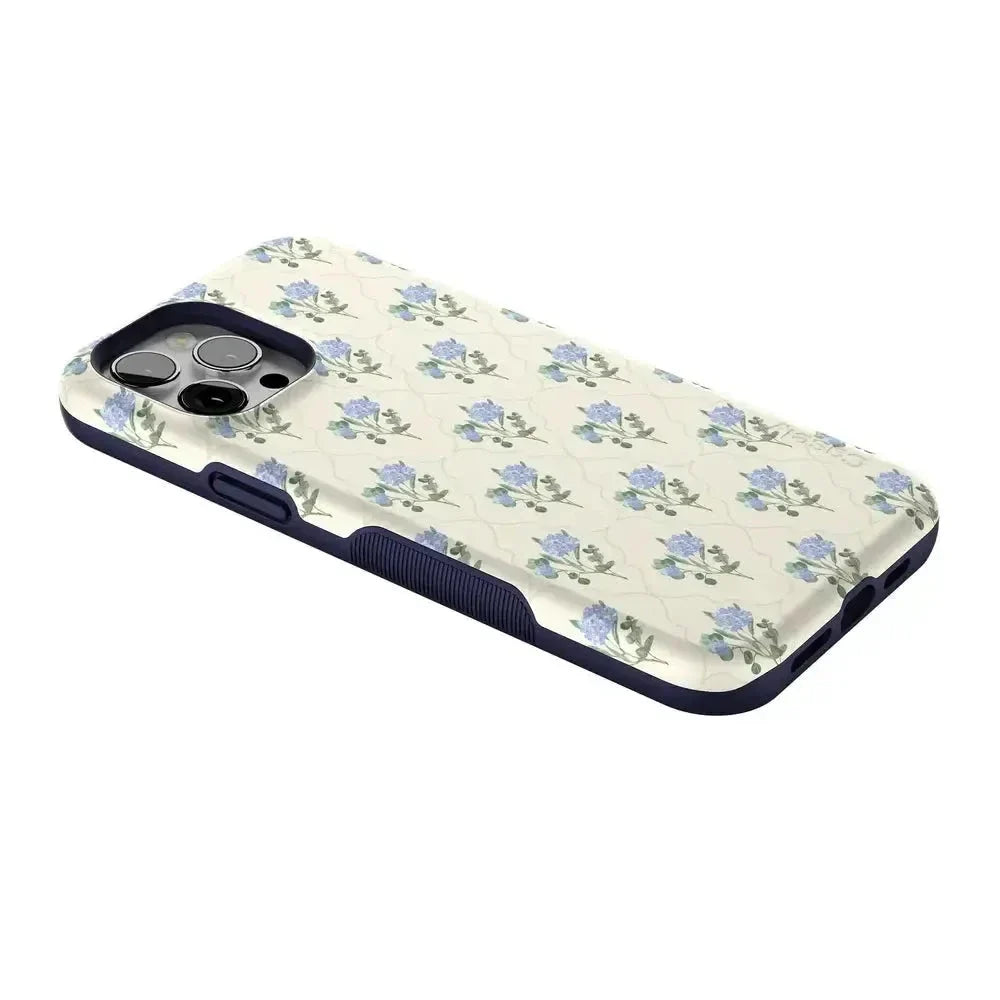 Vintage Garden | Blue Hydrangea Case iPhone Case get.casely