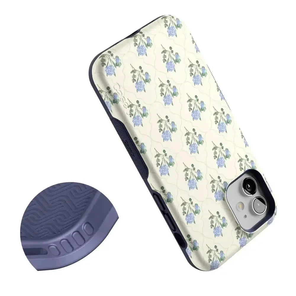Vintage Garden | Blue Hydrangea Case iPhone Case get.casely