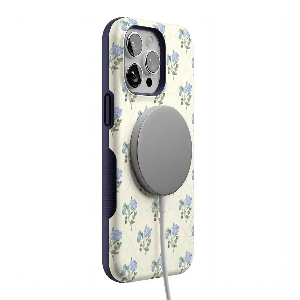Vintage Garden | Blue Hydrangea Case iPhone Case get.casely