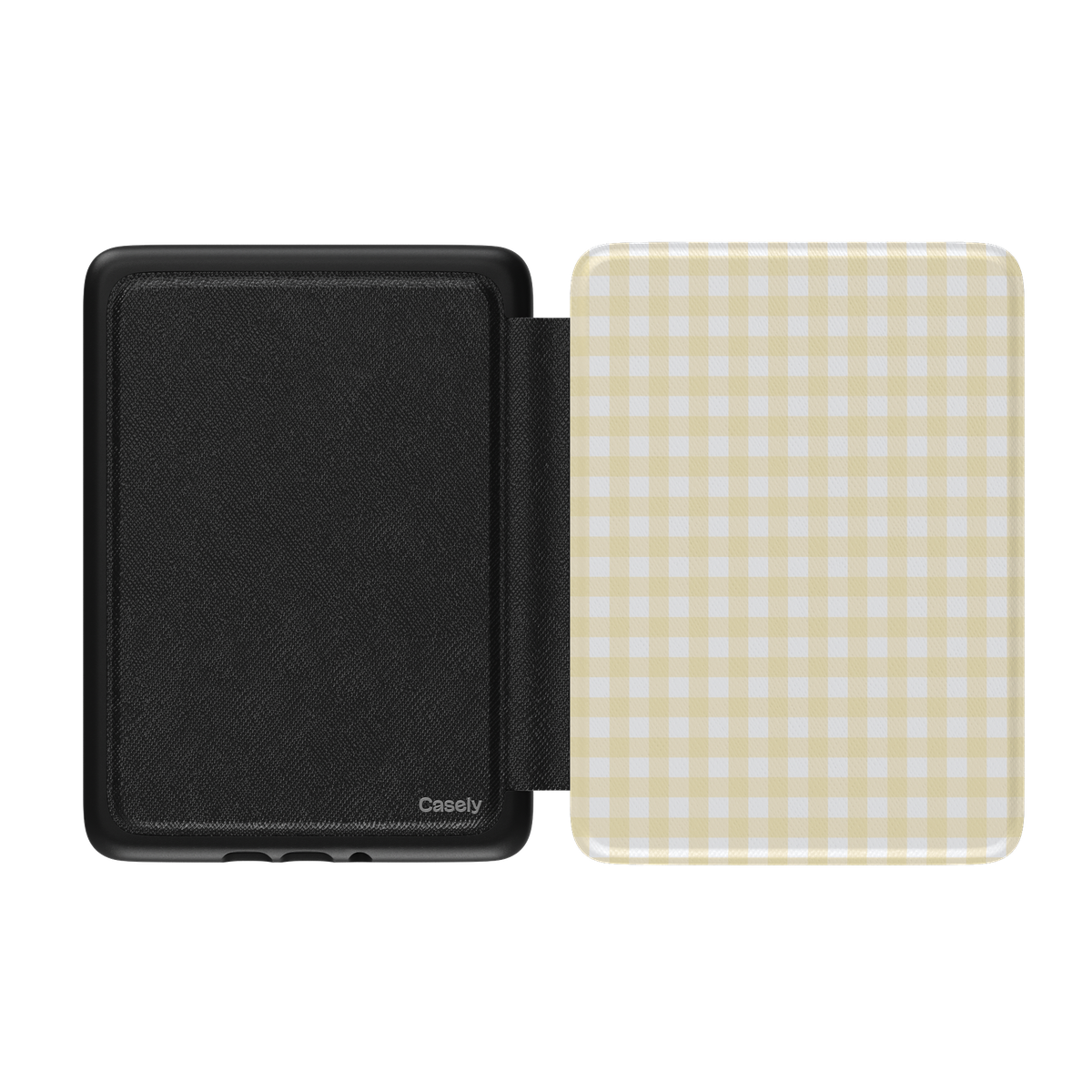 Pastel Picnic | Yellow Gingham Kindle Case