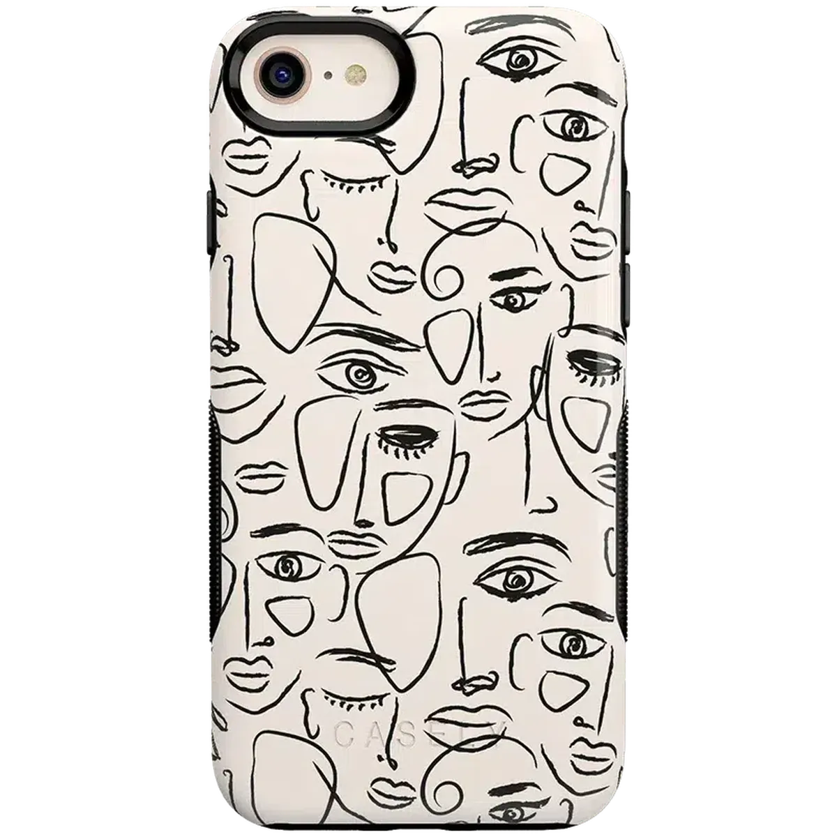We're All Human | Minimal Face Art Case iPhone Case get.casely Bold iPhone SE (2020 & 2022)