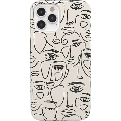 We're All Human | Minimal Face Art Case iPhone Case get.casely Classic iPhone 12 Pro Max
