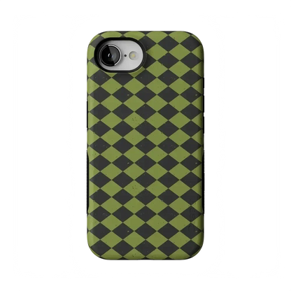 Wicked Hex | Green Checkered Case Phone Case get.casely Bold Flex + MagSafe® iPhone 17e