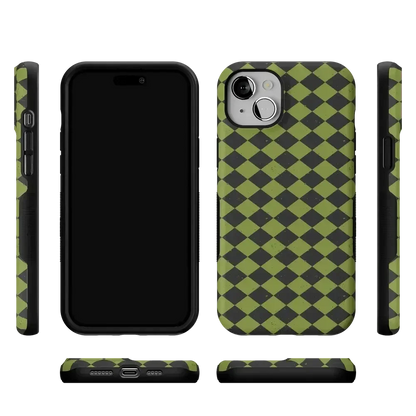 Wicked Hex | Green Checkered Case Phone Case get.casely