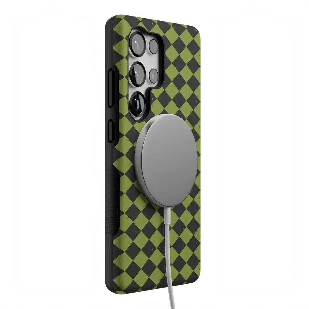 Wicked Hex | Green Checkered Case Phone Case get.casely