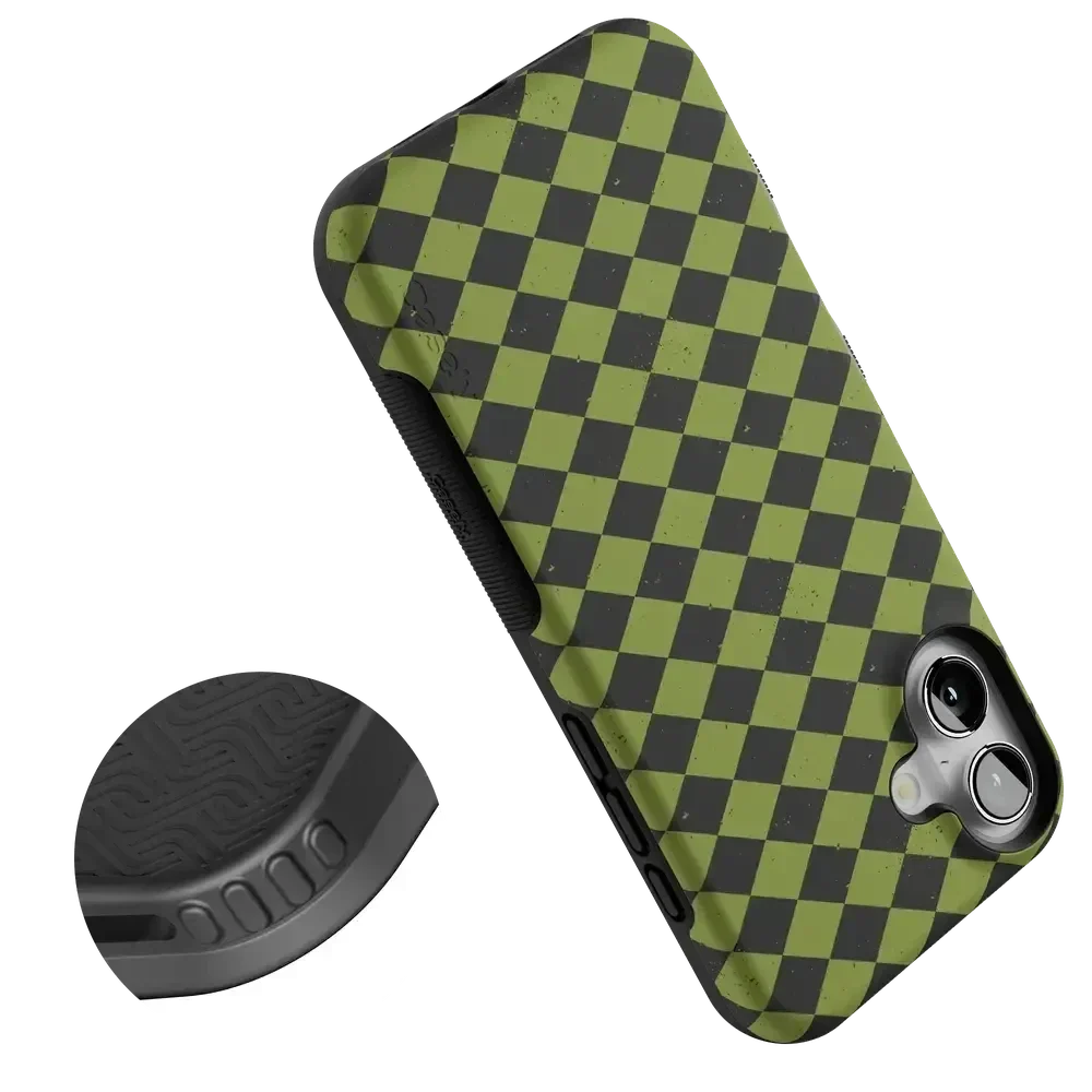 Wicked Hex | Green Checkered Case Phone Case get.casely