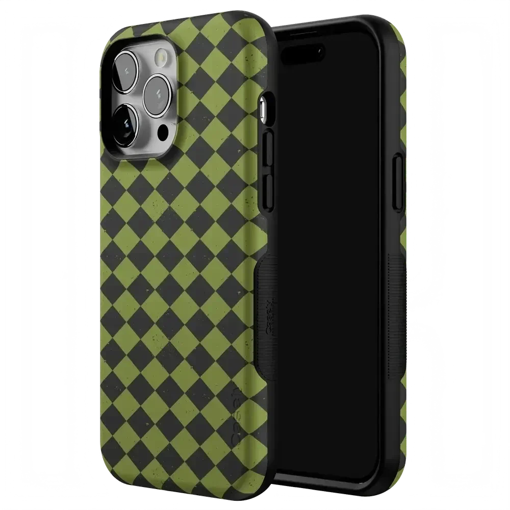 Wicked Hex | Green Checkered Case Phone Case get.casely