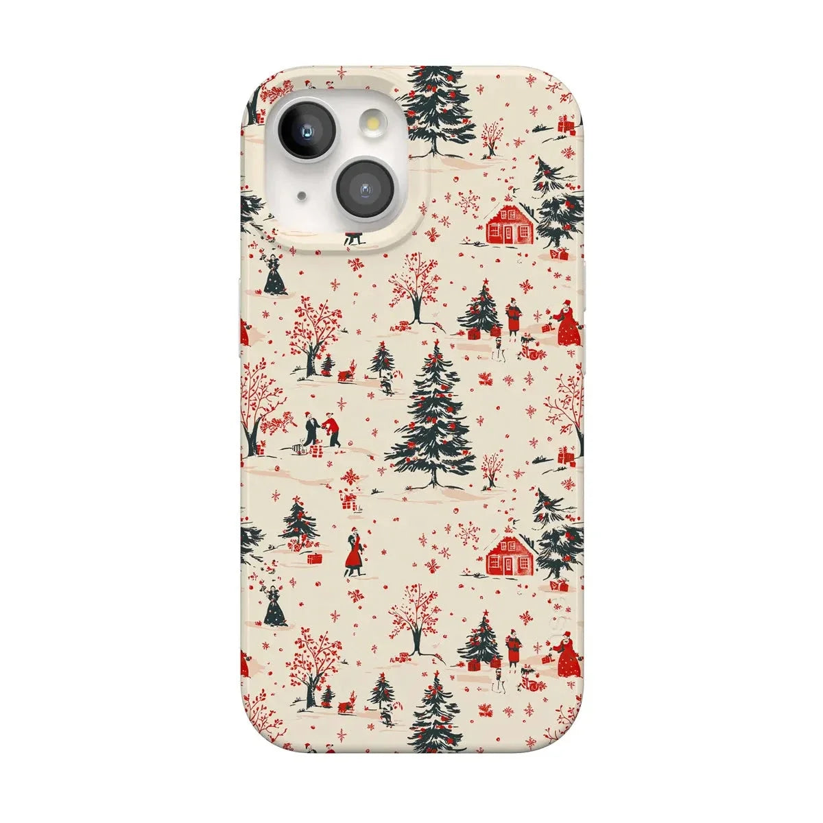 Winter Nostalgia | Vintage Holiday Case Phone Case Casetry Classic + MagSafe® iPhone 15