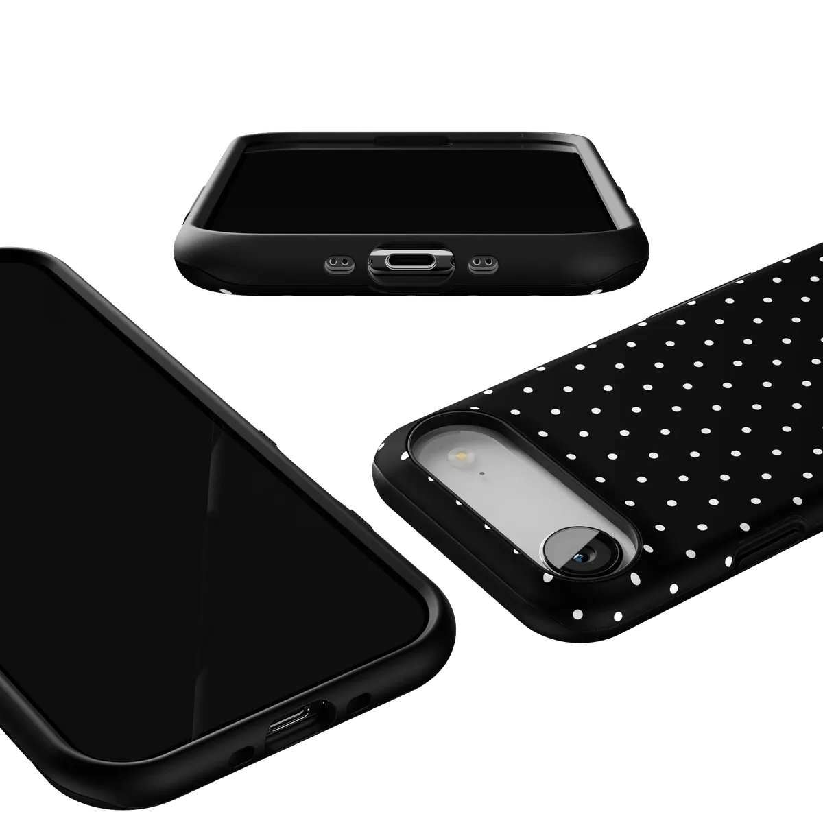 On the Dot | White Polka Dot Case