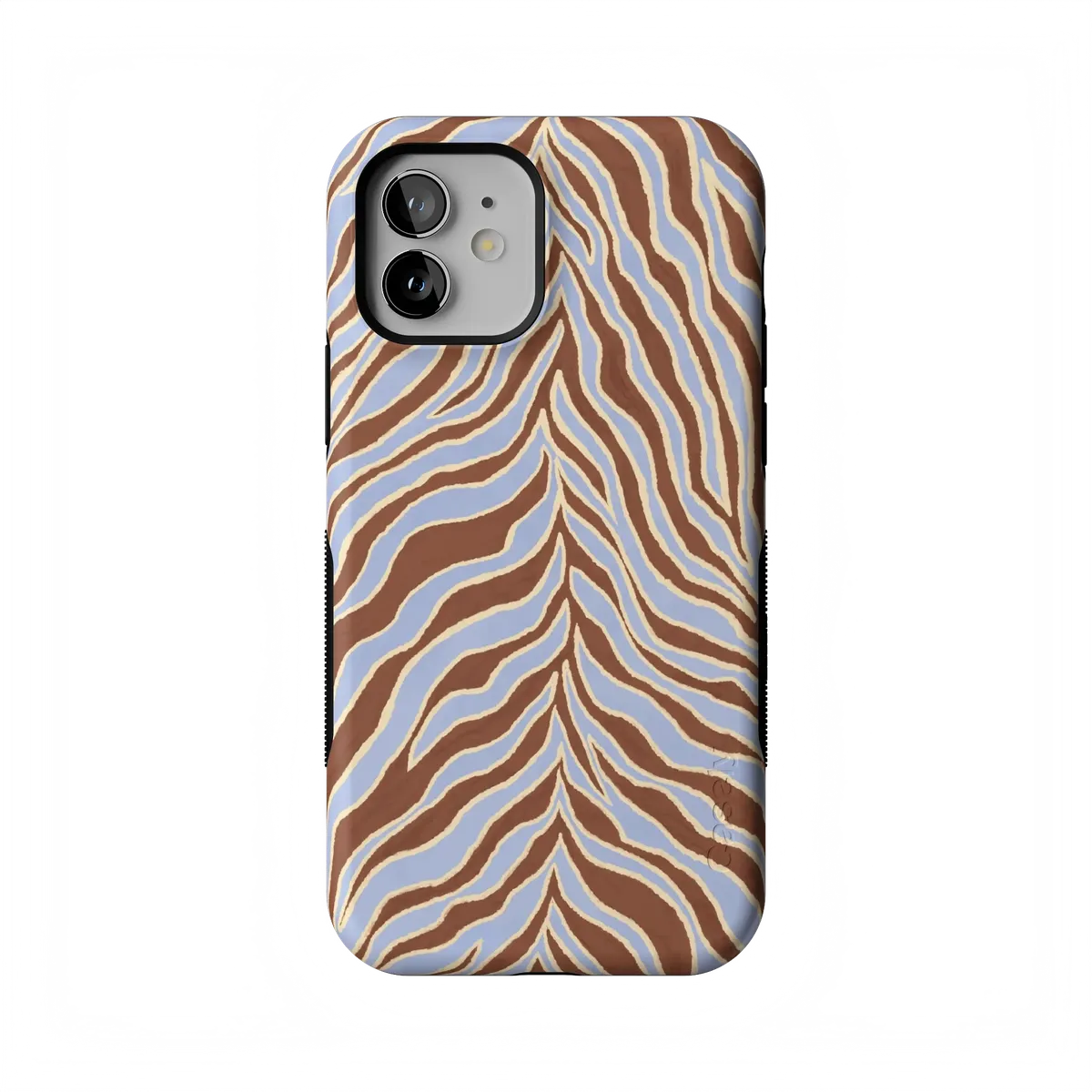 Untamed | Brown & Blue Zebra Case - iPhone 12