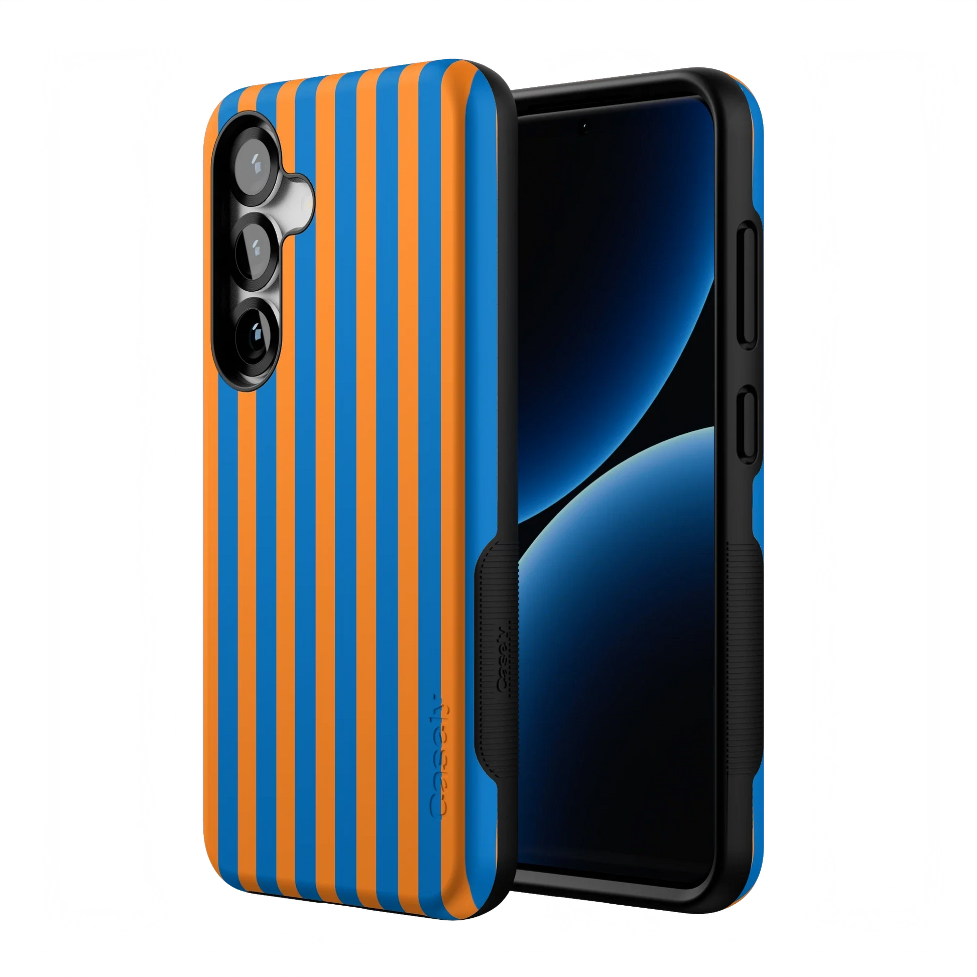 Go New York | Blue & Orange Stripes Case