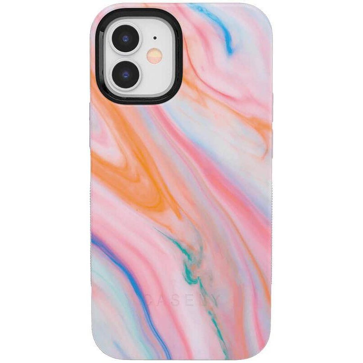 You're a Gem | Rainbow Marble Swirl Case iPhone Case get.casely Bold iPhone 12 Mini