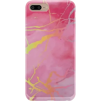 You're the Cutest | Pink Marble Holo Case iPhone Case get.casely Classic iPhone 6/7/8 Plus