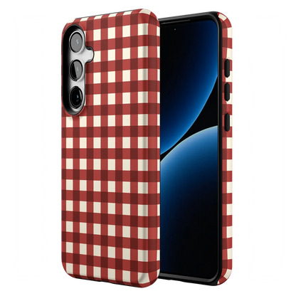 Checked Twice | Red Plaid Case
