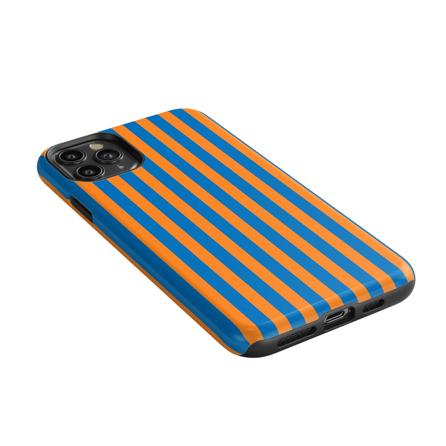 Go New York | Blue & Orange Stripes Case
