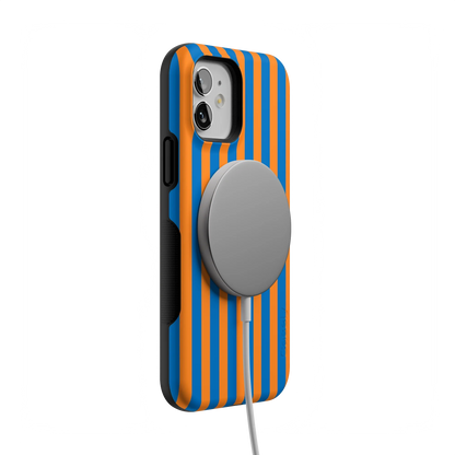 Go New York | Blue & Orange Stripes Case