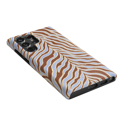 Untamed | Brown & Blue Zebra Case
